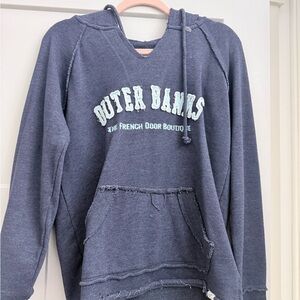 Outer Banks Blue Distressed Hoodie